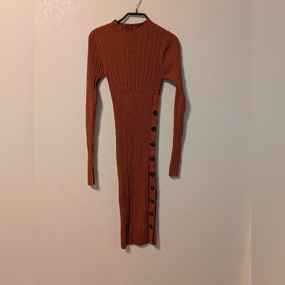 Adam Lippes Dresses & Skirts - Adam Lippes Rust Long Sleeve Dress